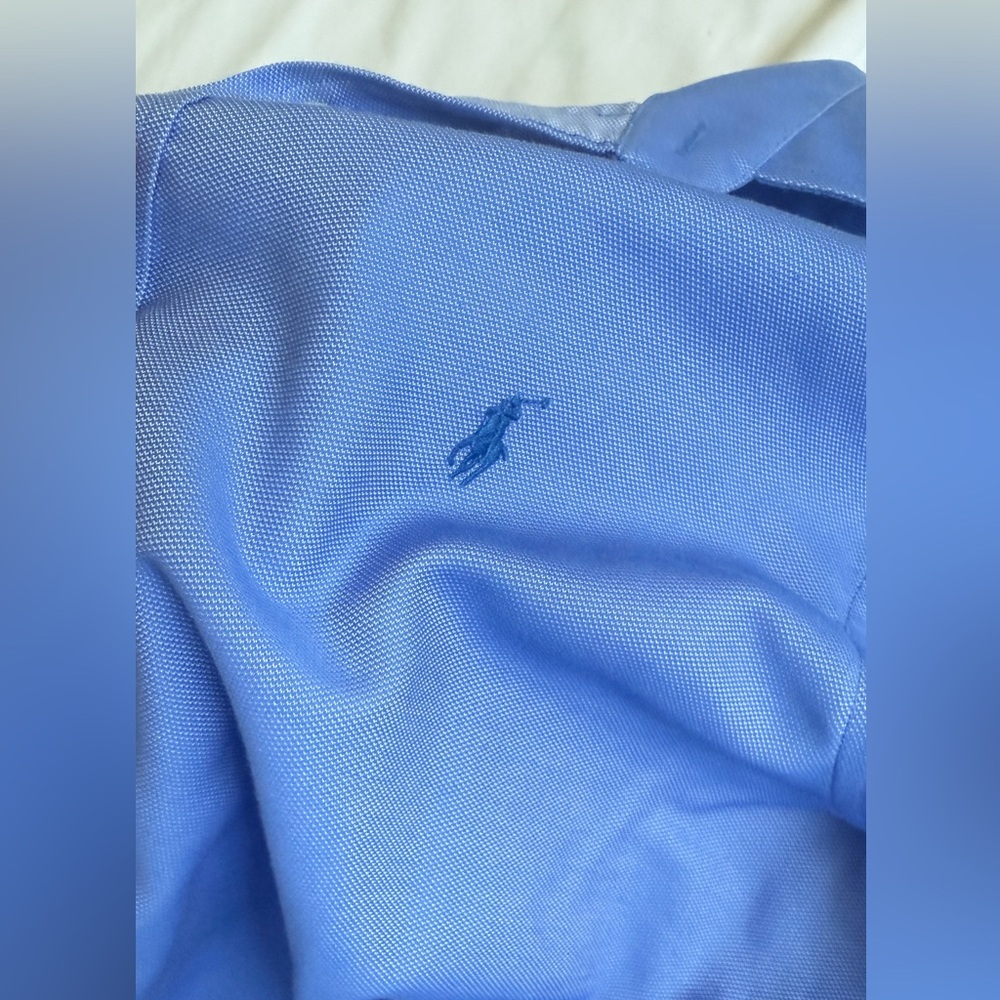 Polo by Ralph Lauren Men's easy care Blue Shirt size 34/35 - Picture 4 of 8